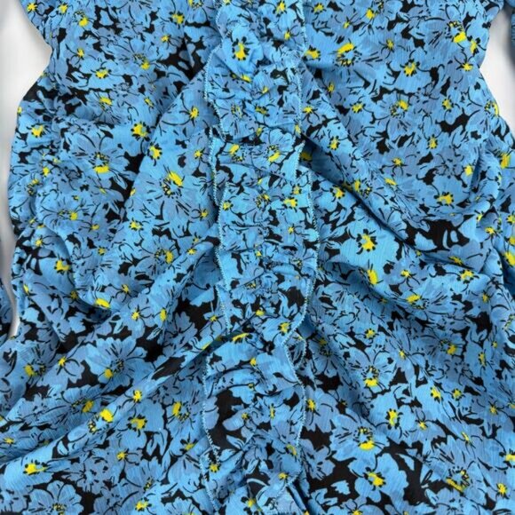 L'Academie Nicoletta Mini Dress in Blue Floral - Picture 5 of 8